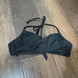 Black Halter Bikini Top